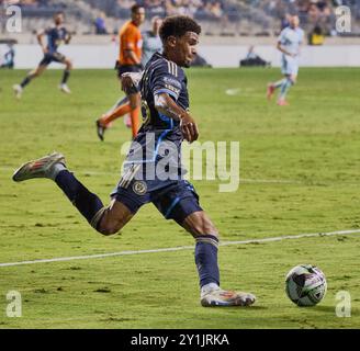 CHESTER, PA, États-Unis - 09 AOÛT 2024 : match de la Coupe des ligues entre Philadelphie Union et CF Montréal au Subaru Park. ***USAGE ÉDITORIAL SEULEMENT*** Banque D'Images