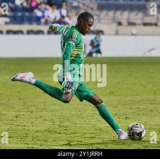 CHESTER, PA, États-Unis - 09 AOÛT 2024 : match de la Coupe des ligues entre Philadelphie Union et CF Montréal au Subaru Park. ***USAGE ÉDITORIAL SEULEMENT*** Banque D'Images