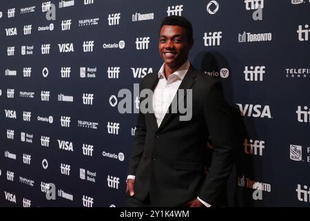 Toronto, Canada. 06 septembre 2024. Kataem O'Connor assiste à la première de ''40 acres'' lors du Festival international du film de Toronto 2024 au TIFF Lightbox à Toronto, Ontario, le 6 septembre 2024. (Photo de Arrush Chopra/NurPhoto) crédit : NurPhoto SRL/Alamy Live News Banque D'Images