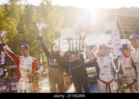 Morzine, France. 07 septembre 2024. LOEB Sebastien, GODEY Laurène, Alpine A110 GT , portrait lors du Rallye Mont-Blanc Morzine 2024, 6ème manche du Championnat de France des Rallyes 2024, du 6 au 9 septembre à Morzine, France - photo Bastien Roux/DPPI crédit : DPPI Media/Alamy Live News Banque D'Images