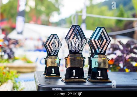Morzine, France. 07 septembre 2024. Trophée Clio Trophy France lors du Rallye Mont-Blanc Morzine 2024, 6ème manche du Championnat de France des Rallyes 2024, du 6 au 9 septembre à Morzine, France - photo Bastien Roux/DPPI crédit : DPPI Media/Alamy Live News Banque D'Images