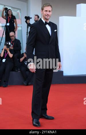 Venise, Italie. 07 septembre 2024. Alexander Skarsgard présent au tapis rouge de clôture du 81e Festival international du film de Venise, à Venise, Italie, le 7 septembre 2024. Photo Aurore MARECHAL/ABACAPRESS. COM Credit : Abaca Press/Alamy Live News Banque D'Images