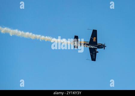 Portrush, Royaume-Uni. 07 septembre 2024. 07/09/2024 Portrush Portrush Airshow 2024 le Hawker Hurricane est un avion de chasse monoplace britannique des années 1930-40, conçu et principalement construit par Hawker Aircraft Ltd Crédit : Bonzo/Alamy Live News Banque D'Images