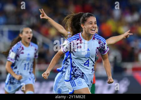 Cali, Colombie. 07 septembre 2024. Stade Olympique Pascual Guerrero Estela Carbonell d'Espagne célèbre son but lors du match entre les pays-Bas et l'Argentine, pour la 3ème manche du groupe C de la Coupe du monde féminine U-20 de la FIFA, Colombie 2024, au stade Olympique Pascual Guerrero, ce samedi 07. 30761 (Alejandra Arango/SPP) crédit : SPP Sport Press photo. /Alamy Live News Banque D'Images