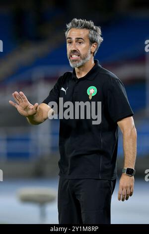 Cali, Colombie. 07 septembre 2024. Jorge Vilda entraîneur-chef du Maroc lors du match de Coupe du monde féminine U-20 du Groupe C FIFA, Colombie 2024 entre le Maroc et l'Espagne, au stade olympique Pascual Guerrero, à Cali, le 07 septembre 2024. Photo : Alejandra Arango/DiaEsportivo/Alamy Live News crédit : DiaEsportivo/Alamy Live News Banque D'Images