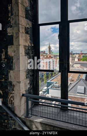 Der Westblick vom propose Michael’s Tower in der Dublinia à Dublin Banque D'Images