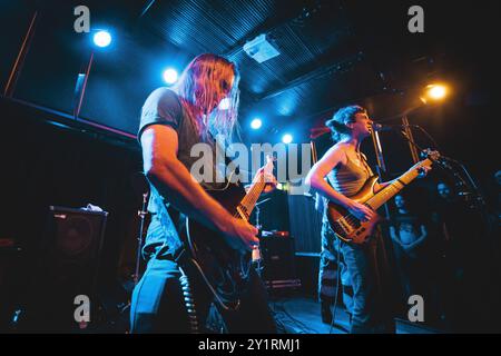 Copenhague, Danemark. 07 septembre 2024. Le groupe de post black metal américain Agriculture donne un concert au Ideal Bar à Copenhague. Crédit : Gonzales photo/Alamy Live News Banque D'Images