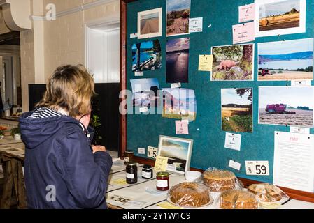 Spectacle de fleurs à Otterton Village Hall. Concours de photographie. Banque D'Images