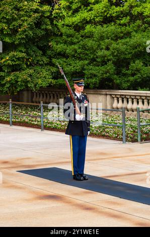 Cimetière national d'Arlington, garde d'honneur Banque D'Images