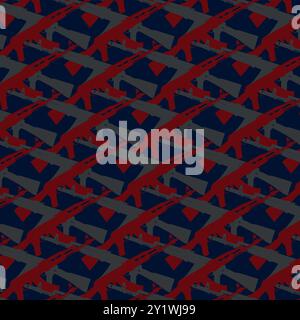 Armes de l'armée soviétique. Le légendaire fusil d'assaut AK Illustration de Vecteur