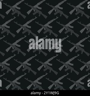 Armes de l'armée soviétique. Le légendaire fusil d'assaut AK Illustration de Vecteur