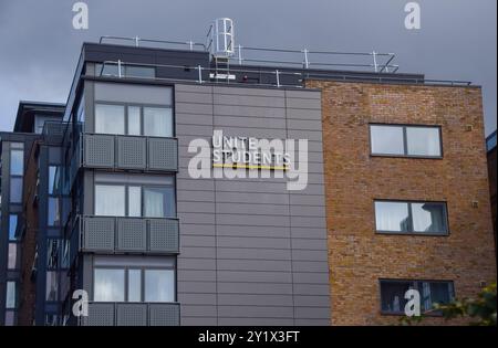 Londres, Royaume-Uni. 08 septembre 2024. Vue d'ensemble de la salle des étudiants Unis à King's Cross alors que le plus grand propriétaire de la salle des étudiants du Royaume-Uni fait face à des poursuites judiciaires pour de mauvaises conditions présumées de son logement étudiant, y compris l'infestation et la moisissure. Crédit : SOPA images Limited/Alamy Live News Banque D'Images