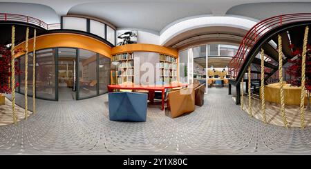 vue à 360 degrés de l'intérieur du bureau Banque D'Images