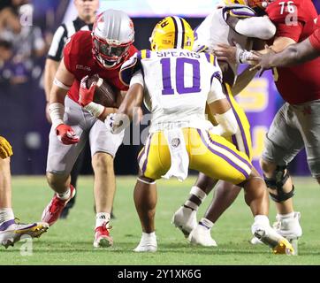 Baton Rouge, États-Unis. 07 septembre 2024. Lors d'un match de football universitaire au Tiger Stadium le samedi 7 septembre 2024 à Baton Rouge, Louisiane. (Photo de Peter G. Forest/Sipa USA) crédit : Sipa USA/Alamy Live News Banque D'Images