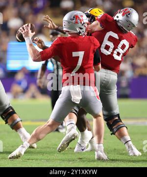 Baton Rouge, États-Unis. 07 septembre 2024. Lors d'un match de football universitaire au Tiger Stadium le samedi 7 septembre 2024 à Baton Rouge, Louisiane. (Photo de Peter G. Forest/Sipa USA) crédit : Sipa USA/Alamy Live News Banque D'Images