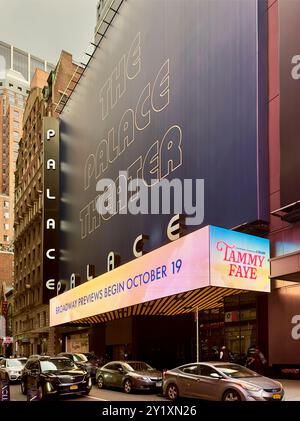 Tammy Faye comédie musicale au Palace Theater de Broadway à Manhattan NYC Banque D'Images