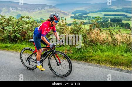 Cyclisme dans les Scottish Borders Banque D'Images