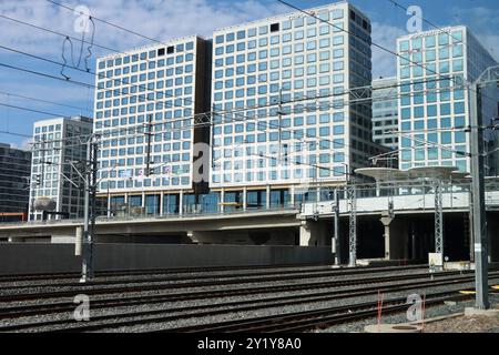 Centre commercial Tripla à la gare de Pasila près d'Helsinki, Finlande, août 2024 Banque D'Images