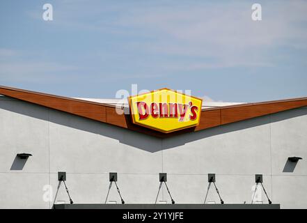 Las Vegas, États-Unis. 07 septembre 2024. LAS VEGAS, NEVADA - 7 SEPTEMBRE : un panneau pour le restaurant Denny's est vu le 7 septembre 2024 à Las Vegas, Nevada. (Photo de Bryan Steffy/Sipa USA) crédit : Sipa USA/Alamy Live News Banque D'Images