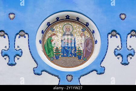 détails de l'église bleue de bratislava Banque D'Images