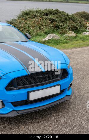 Cheval noir - Ford Mustang GT S550 Pre-Facelift Banque D'Images