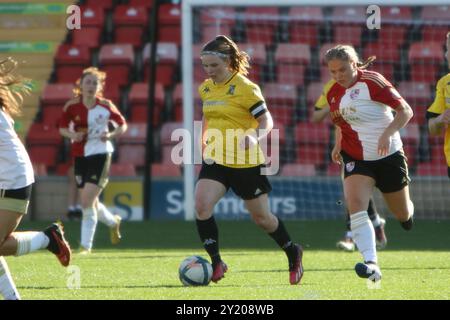 Woking FC Women v Abbey Rangers FC Women Southern Regional Womens Football League at Kingfield Woking FC 8 Sep 2024 Banque D'Images