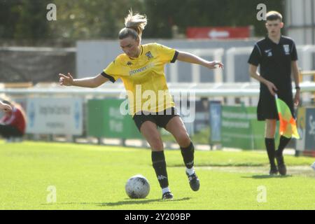 Woking FC Women v Abbey Rangers FC Women Southern Regional Womens Football League at Kingfield Woking FC 8 Sep 2024 Banque D'Images