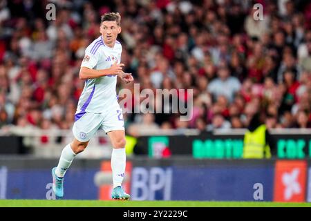 LISBONNE, PORTUGAL - 8 SEPTEMBRE : L'écossais Ryan Gauld participe au match de l'UEFA Nations League 2024/25 League A Group A1 entre le Portugal et l'Écosse à l'Estadio do SL Benfica le 8 septembre 2024 à Lisbonne, Portugal. (Photo de René Nijhuis) crédit : René Nijhuis/Alamy Live News Banque D'Images