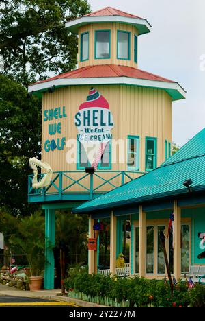 Rehoboth Beach, Delaware, États-Unis - 17 septembre 2017 : la boutique de souvenirs et cadeaux Sea Shell Shop est une attraction populaire pour les touristes en vacances. Banque D'Images