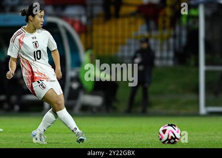 Bogota, Colombie. 08 septembre 2024. Manaka Matsukubo, du Japon, lors du match de Coupe du monde féminine U-20 du Groupe E FIFA, Colombie 2024 opposant l'Autriche et le Japon, au stade Metropolitano de Techo, à Bogota, le 8 septembre 2024. Photo : Julian Medina/DiaEsportivo/Alamy Live News crédit : DiaEsportivo/Alamy Live News Banque D'Images