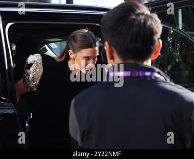 Toronto, Canada. 08 septembre 2024. Elizabeth Olsen assiste à la première de « The Assessment » lors du Festival international du film de Toronto 2024 au Princess of Wales Theatre le 8 septembre 2024 à Toronto, en Ontario. Photo : PICJER/imageSPACE crédit : Imagespace/Alamy Live News Banque D'Images