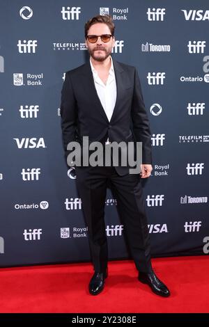 Toronto, Can. 07 septembre 2024. Daniel Brühl assiste à la première d'Eden lors du Festival international du film de Toronto 2024 au Roy Thomson Hall le 7 septembre 2024 à Toronto, Ontario. Photo : PICJER/imageSPACE/SIPA USA crédit : SIPA USA/Alamy Live News Banque D'Images