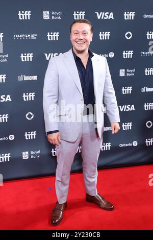 Toronto, Can. 07 septembre 2024. Zach Garrett assiste à la première de 'Eden' lors du Festival international du film de Toronto 2024 au Roy Thomson Hall le 7 septembre 2024 à Toronto, Ontario. Photo : PICJER/imageSPACE/SIPA USA crédit : SIPA USA/Alamy Live News Banque D'Images