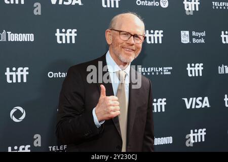 Toronto, Can. 07 septembre 2024. Ron Howard assiste à la première de 'Eden' lors du Festival international du film de Toronto 2024 au Roy Thomson Hall le 7 septembre 2024 à Toronto, Ontario. Photo : PICJER/imageSPACE/SIPA USA crédit : SIPA USA/Alamy Live News Banque D'Images