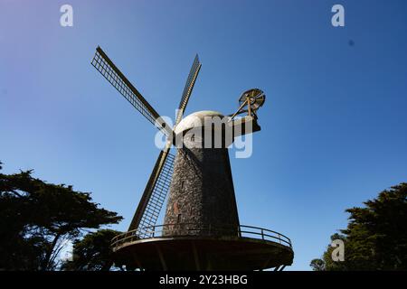 Moulin à vent néerlandais - Golden Gate Park, San Francisco Banque D'Images