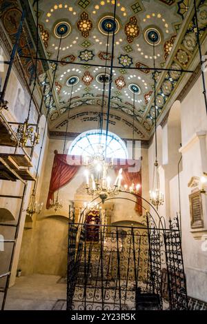 Synagogue Remuh, XVIe siècle, noyau médiéval de Kazimierz, centre historique des Juifs, Cracovie, Pologne, Europe Banque D'Images