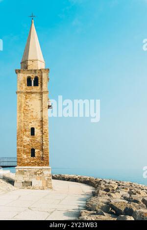 Église Notre Dame de l'Ange sur la plage de Caorle, Italie, Santuario della Madonna dell'Angelo Banque D'Images