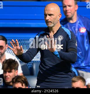 Londres, Royaume-Uni. 01 Sep, 2024 - Chelsea v Crystal Palace - premier League - Stamford Bridge. Directeur de Chelsea Enzo Maresca. Crédit photo : Mark pain / Alamy Live News Banque D'Images