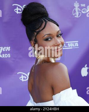 Yaya Dacosta arrive à la 39e cérémonie annuelle des Imagen Awards qui se tient à la Plaza de Cultura à Los Angeles, CA, le dimanche 8 septembre 2024. (Photo de Sthanlee B. Mirador/Sipa USA) Banque D'Images