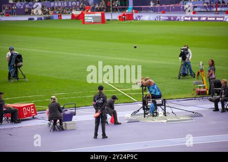 2024 Jeux paralympiques d'athlétisme au stade de France à Saint Denis Banque D'Images