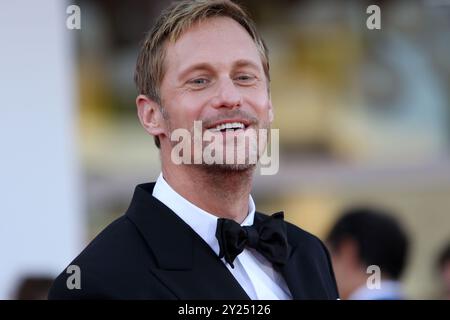 Italie, Lido di Venezia, 07 septembre 2024 : Alexander Skarsgard assiste à la cérémonie de clôture sur le tapis rouge du 81e Festival international du film de Venise Banque D'Images