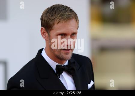 Italie, Lido di Venezia, 07 septembre 2024 : Alexander Skarsgard assiste à la cérémonie de clôture sur le tapis rouge du 81e Festival international du film de Venise Banque D'Images