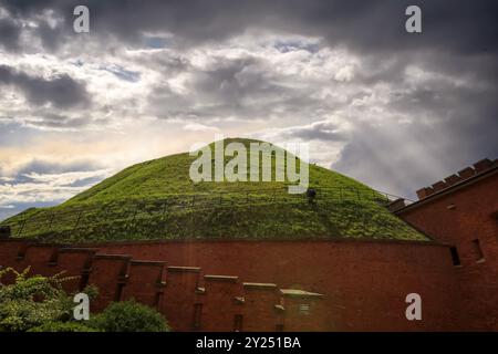 Kosciuszko Mound est un monticule artificiel situé à Cracovie, en Pologne. Banque D'Images