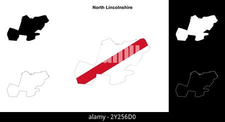 Jeu de cartes blanches du North Lincolnshire Illustration de Vecteur