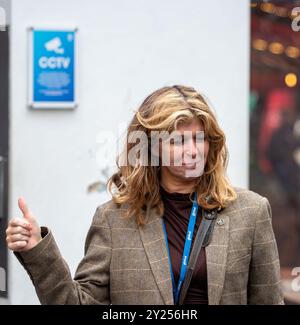 Londres, Angleterre, Royaume-Uni. 9 septembre 2024. Kate Garraway arrive à Global Radio Studios crédit : Richard Lincoln/Alamy Live News Banque D'Images