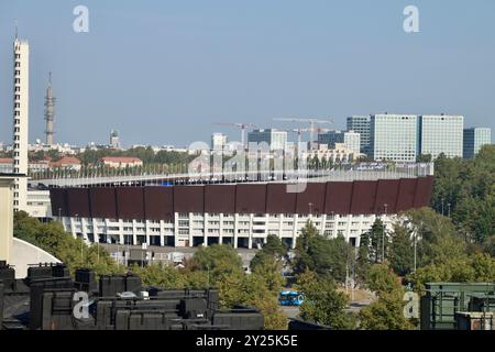 Stade olympique d'Helsinki et la tour, Olympiastadion, Finlande Banque D'Images