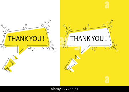 Merci la conception de cartes. vector illustration. Illustration de Vecteur