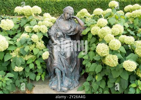 Statue Margravine Wilhelmine de Bayreuth Allemagne Banque D'Images