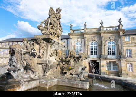 Le nouveau château - Neues Schloss, Bayreuth Allemagne Bavière Banque D'Images