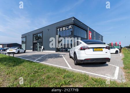 Magasin Tesla à Wezep, pays-Bas Banque D'Images